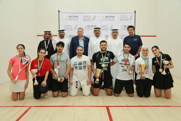 ختام منافسات بطولة نادي أبوظبي لألعاب المضرب المفتوحة للاسكواش