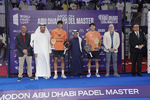 Saeed bin Maktoum crowns winners of Modon Abu Dhabi Padel Master