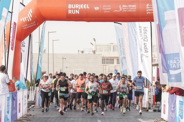 ‘Burjeel Run’ was conducted by the Abu Dhabi Sports Council in support of frontline workers